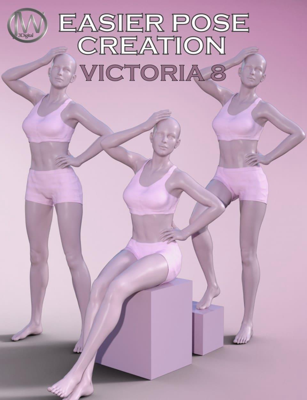 Easier Pose Creation For Genesis 8 Female And Victoria 8 为创世纪8号女性和维多利亚8号创造更容易的姿势daz模型网